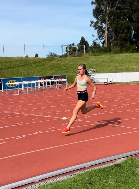 Up and coming middle-distance runner feeling the 'blackcurrant effect'