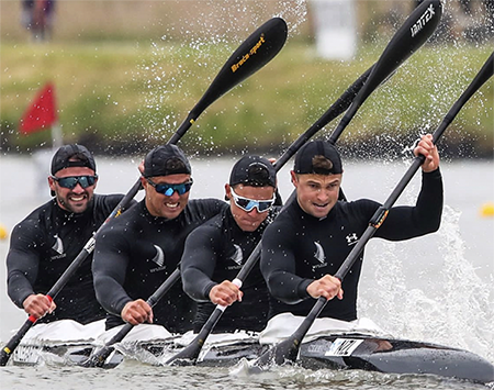A new New Zealand record but still heartbreak for the Mens K4 kayak team