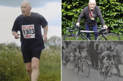 Triathlon fanatic aged 85 aims to keep going until he's 100 - The Mirror